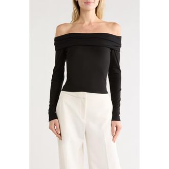 LBLC The Label Josie Off the Shoulder Top in Black at Nordstrom Rack, Size X-Small