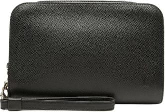 Louis Vuitton Pre-owned Baikal Clutch - Dames - Vintage Clutch - Zwart - ONE Size - Leer - Vintage