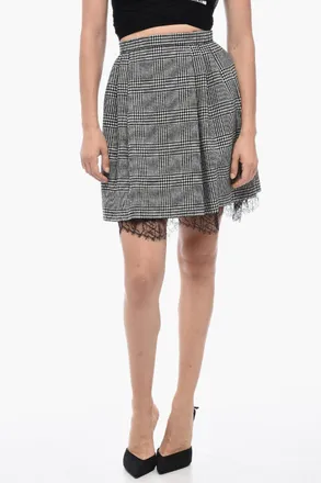Dior Gonna A Cerchio In Lana Tartan Dior
