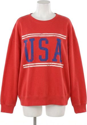 Z Supply Usa Sunday Sweatshirt In Cabana Red