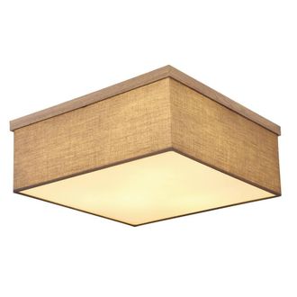 Netlighting Ossi Flush Ceiling Light Matt Black 3x E27