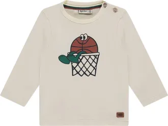 Babyface Sports Graphic Long Sleeve T-Shirt in Creme at Nordstrom, Size 12M