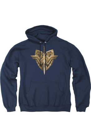 Gildan Wonder Woman Movie Sword Emblem Adult Pull Over Hoodie / Hooded Sweatshirt
