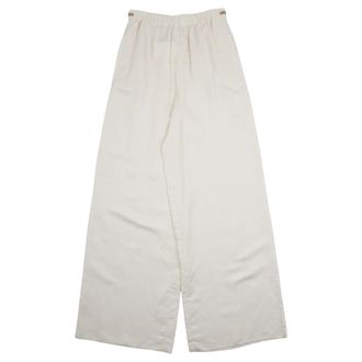 Max Mara Wide Trousers, female, White, Size: 2XS Onore Wide Trousers