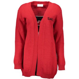 Ga&euml;lle Paris Red Acrylic Women Womens Cardigan