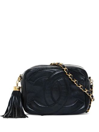 Chanel Borsa a tracolla con nappina 1986-1988 - Nero