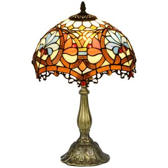 HOMCOM Antique Table Lamp - For Bedroom Bedside - Bulb Not Included - Sunflower | TJ Hughes