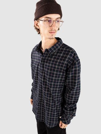 Element Button Down Regular Flannel Camicia blu