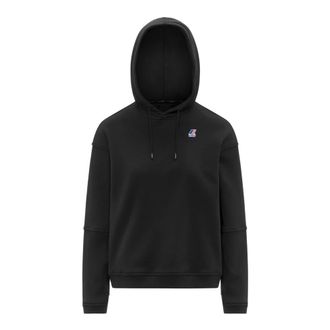 K-Way Ninette Geborstelde PC Hoodie - Dames - Hoodies - Zwart - L - Katoen - Hoodies & sweatvesten
