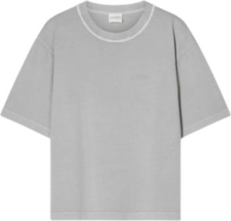 Closed Klassieke Relaxte T-shirt in Grijs - Dames - T-shirts - Grijs - XS - Katoen - Tops