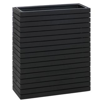 Hhg [nunca Usado] Jardinera Hhg-485, Maceta Elevada, Maceta Para Flores, Rectangular 77 X 63 X 23 Cm, Para Exterior, Madera De Acacia, Con Certificaci&oacute;n M