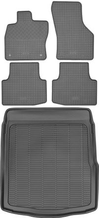OEM Volkswagen Passat B8 Sed&aacute;n A Partir De 2014 Set - Alfombrillas De Goma Para Coche + Alfombrilla Para Maletero