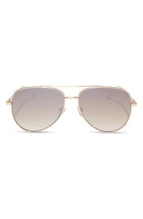 DIFF Eyewear 63mm Scarlett Aviator Sunglasses in Gold at Nordstrom Rack