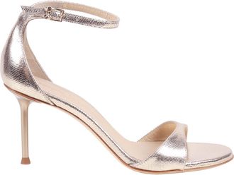 Sergio Levantesi Platino Goldie6 Lizard Textured Sandals