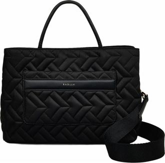 Radley London Holland Park - Quilt Medium Ziptop Satchel Bag in Black at Nordstrom