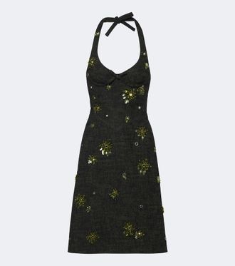 Shushu/Tong Embellished tweed minidress