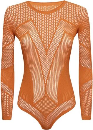 Wolford Body - Dames - Bodies - Bruin - S - Tops