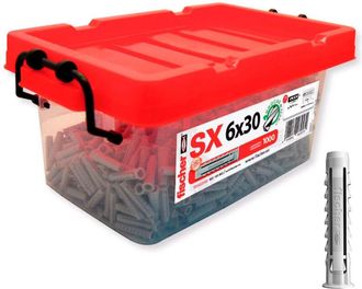 Fischer Tacos De Pared Para Hormig&oacute;n Pl&aacute;stico 6x30mm Gris 1000unid