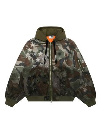 Aape By A Bathing Ape Giacca con cappuccio e zip - Verde