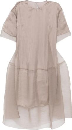 JNBY Abito svasato a maniche corte - Toni neutri