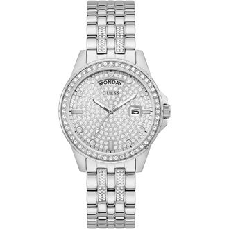 Guess Dames Horloge met Armband - Dames - Horloges - Grijs - ONE Size - Accessoires