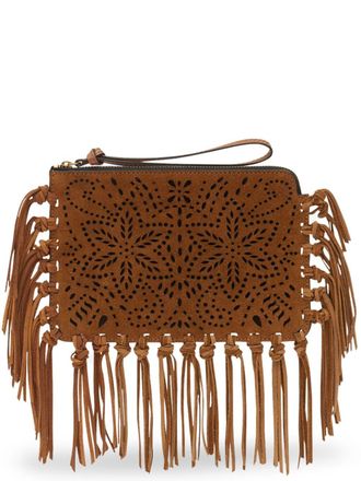 Isabel Marant Flat clutch bag - women - Calf Leather - One Size - Brown
