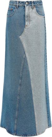 Maison Margiela Gonna denim in cotone - Blu