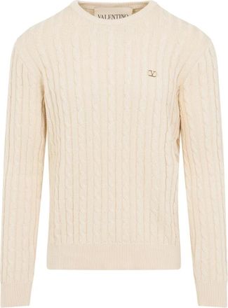 Valentino Hombre, Jerseys, Blanco, Talla: XL