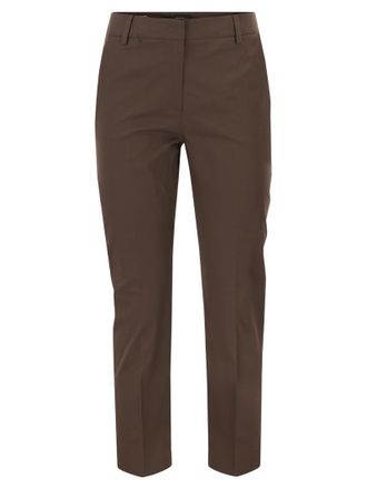 Max Mara Weekend Maxmara Wkdcecco Slim-Fit-Hose aus Stretch-Baumwolle
