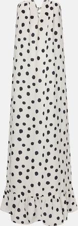 Adriana Degreas Abito bustier a pois