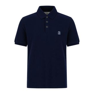 Brunello Cucinelli Polo - - Tops - Uomo - Blu - S