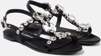 Dolce & Gabbana Bianca embellished satin sandals