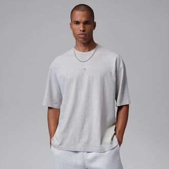 Nike Jordan Mens Jordan Flight Essentials Oversized Patch T-Shirt in Grey | IO0034-050
