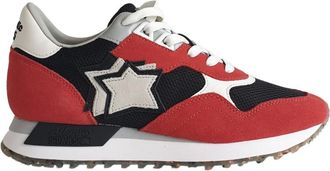 Atlantic Stars Schoenen, Heren, Veelkleurig, 43 EU, Leer, Leren en Stoffen Sneakers