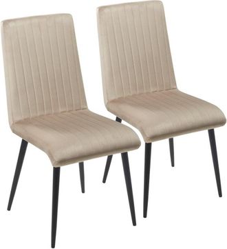 HOMCOM Sedie Moderne da Cucina Set 2pz con Design Salvaspazio Marrone Nero - Homcom