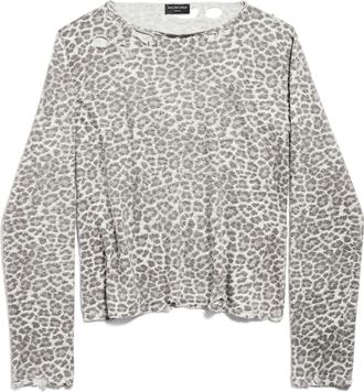 Balenciaga Leopard Sweater Brown 793653T33322135