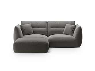 CXL by Christian Lacroix Sof&aacute; esquinero modular 3 plazas de tejido estructural gris oscuro