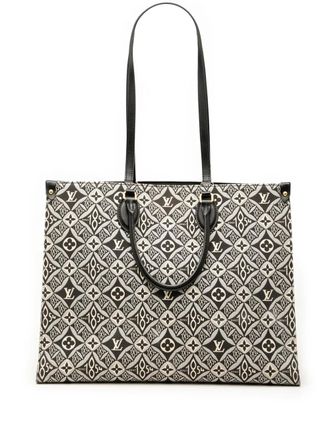 Louis Vuitton 2020 Monogram Jacquard Since 1854 OnTheGo GM satchel - Black