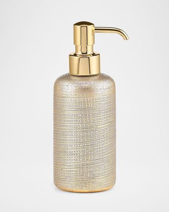 Labrazel Woven Metallic Pump Dispenser with Golden Polished Top