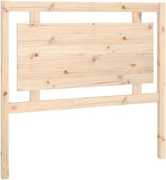 vidaXL Cabecero de cama madera maciza de pino 105,5x4x100 cm vidaXL