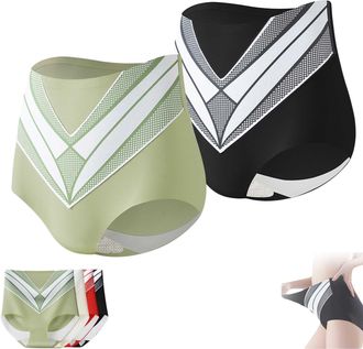 Generic Medical Grade Titanium Fiber Self-Heating Tourmaline Shaping Shorts, Titanium Fiber Tourmaline Shaping Shorts for Women (2pcs/C,XXL)