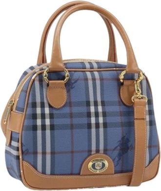 Burberry Pre-owned Handbags, female, Blue, Size: ONE SIZE Pre-owned Hand Bag