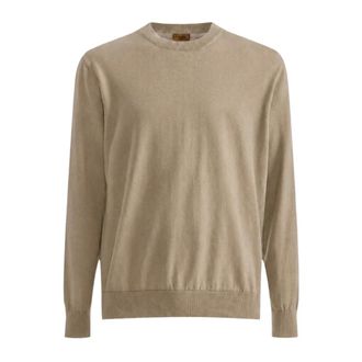 Alviero Martini 1A Classe Maglioncino - male - Alviero Martini 1a Classe - Round-neck Knitwear - Brown - 2XL - Knitwear