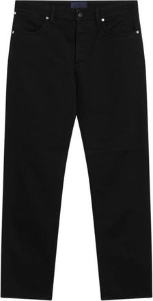 Stone Island Jeans, Heren, Zwart, W30, Katoen, J100005 Regular Straight Jeans