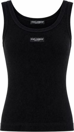 Dolce & Gabbana Mujer, Camisetas, Negro, Talla: S