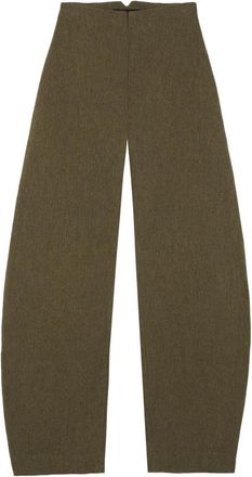 Cortana Rider- groene melange broek - Dames - Broeken - Groen - L - Wol - Broeken