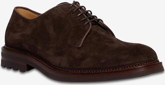 Brunello Cucinelli Wildleder-Derby-Schuhe mit Paspel