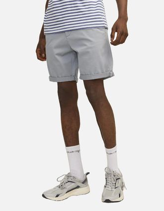 Jack & Jones Mens Jack & Jones Mens Bowie Shorts Solid Chino Shorts - Grey - Size: 35/34/32