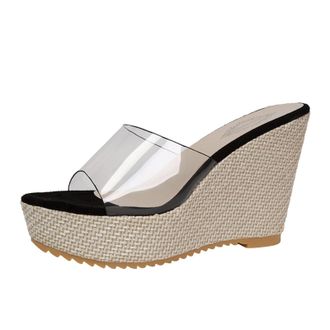 Generic Espadrille Sandals For Women Casual Wedge Platform Sandals Fashion Clear Sandal Elegant Open Toe Sandal Non Slip Walking Shoes Casual Shoes Trending S