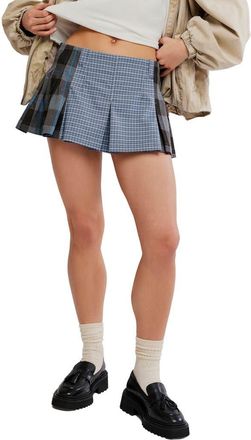 Free People Sherry Pleated Miniskirt in Army Combo at Nordstrom, Size 12